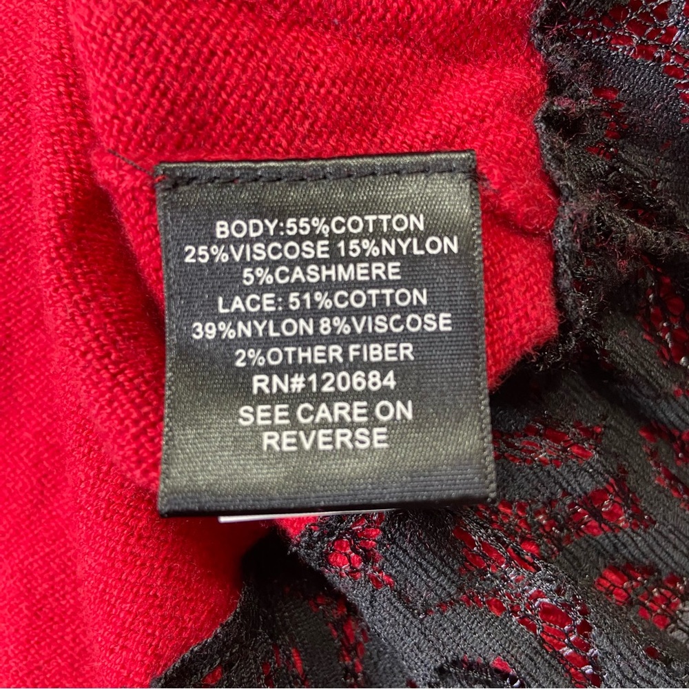 TORRID Lace Hem Pullover Sweater Split Button Bac… - image 15